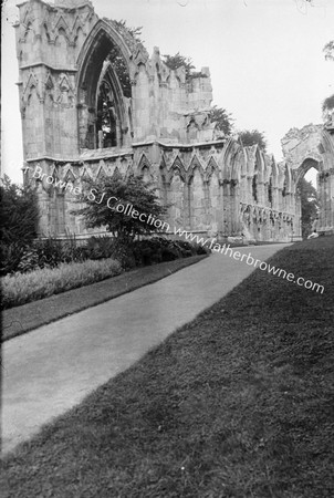 ST MARY'S ABBEY :THE WEST ENTRANCE